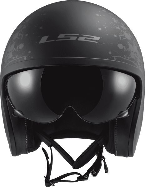 KASK LS2 OF599 SPITFIRE II MATT BLACK FLAG-06 XL