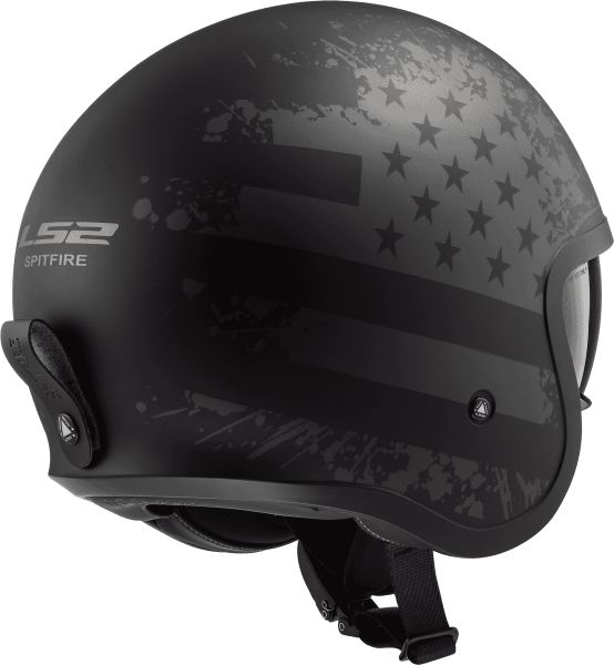 KASK LS2 OF599 SPITFIRE II MATT BLACK FLAG-06 XL