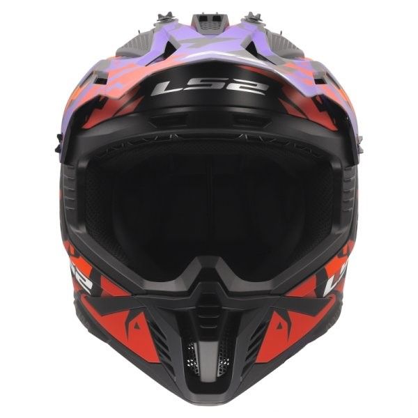 KASK LS2 MX708 FAST II GROTESK PURPLE ORANGE L