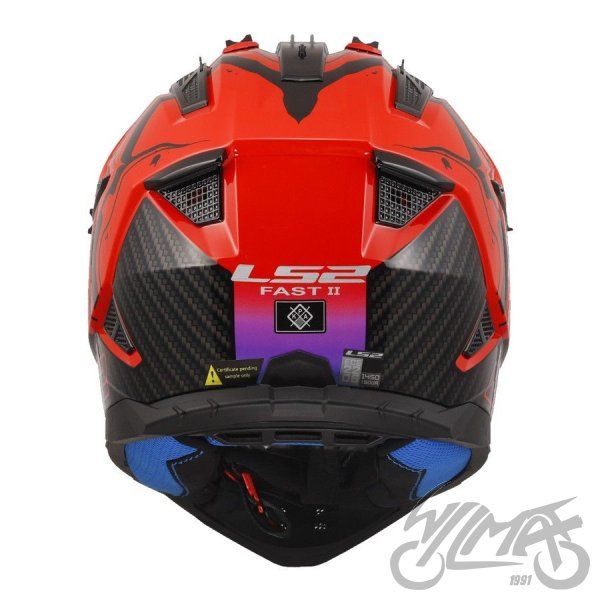 KASK LS2 MX708 FAST II WASH GLOSS RED S