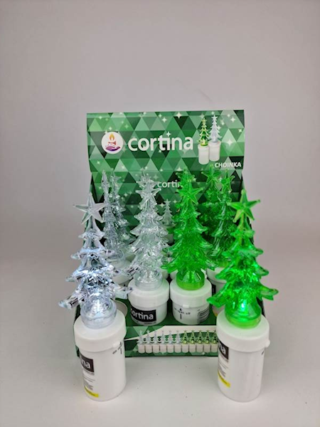 Wkład LED Choinka, 4/15/WLC-CHO2, mix zielony/biały [12] TYLKO OPAKOWANIA