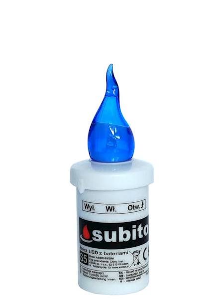 Wkład LED Subito S5 niebieski [12] TYLKO OPAKOWANIA