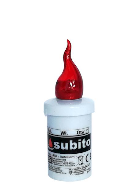 Wkład LED Subito S5 czerwony [12] TYLKO OPAKOWANIA