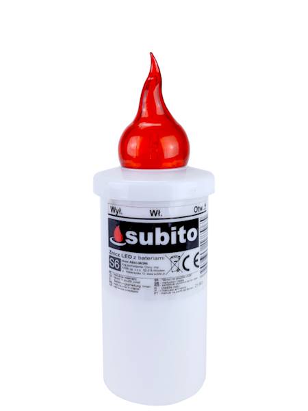 Wkład LED Subito S6 czerwony [12] TYLKO OPAKOWANIA