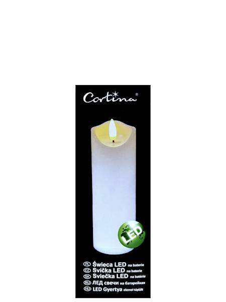 Świeca LED 2/20/WAX 5x15 cm, biały [12]