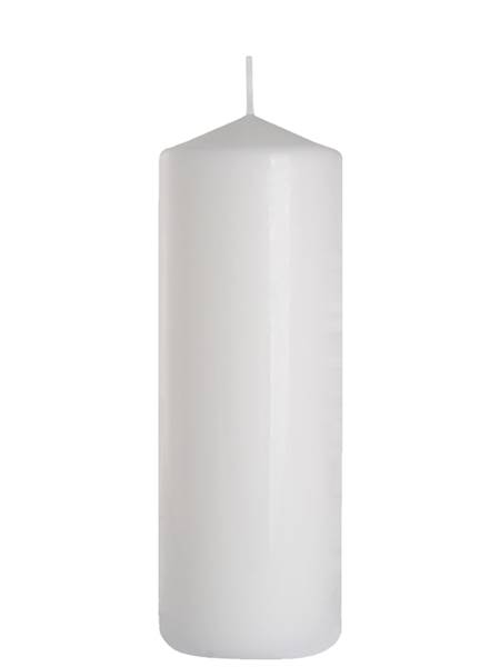 Świeca walec 80/250 biały
