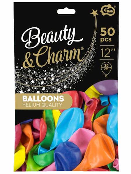 Balony B&C 12" pastelowe, mix; opak. 50 szt.