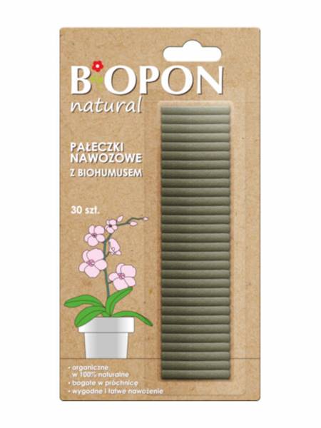 Biopon Pałeczki z biohumusem opak. 30 szt. [30]