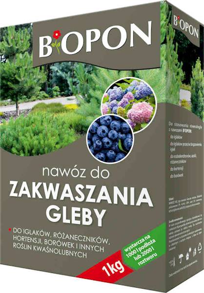 Biopon Nawóz do Zakwaszania gleby 1 kg karton [12]