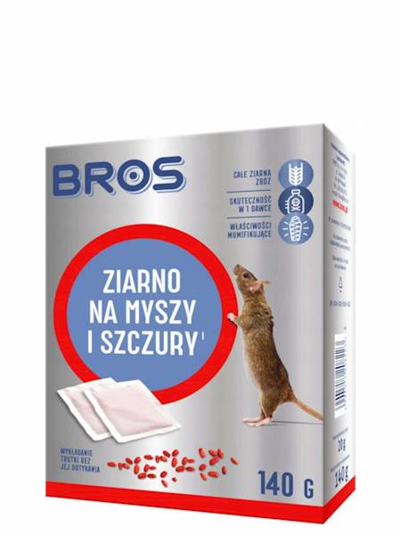 Bros Ziarno na myszy i szczury 140 g [12]