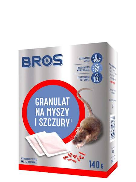 Bros Granulat na myszy i szczury 140 g [12]