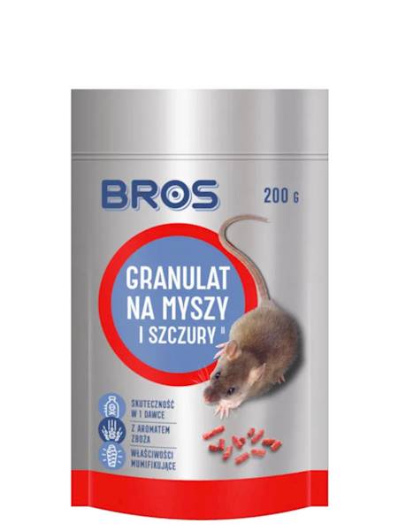 Bros Granulat na myszy i szczury 1 kg 5x200 g