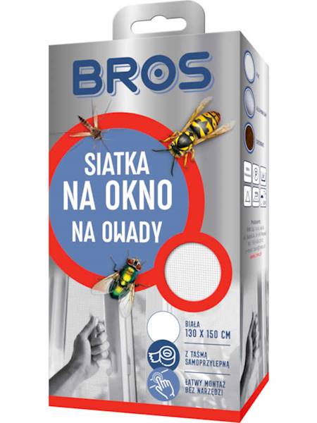 Bros Moskitiera 130x150 cm biała [10]