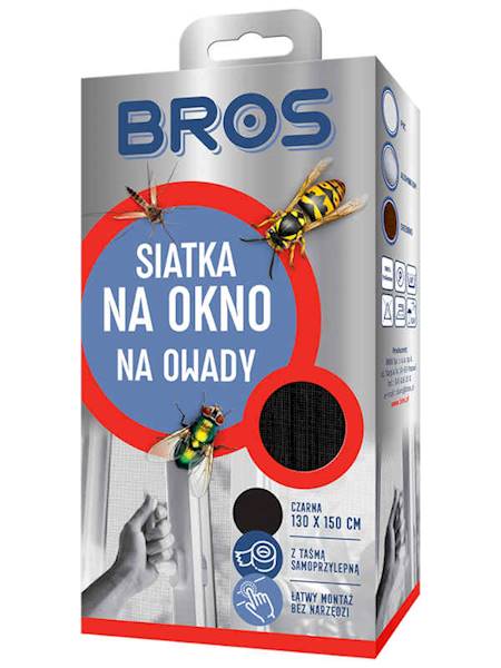 Bros Moskitiera 150x180 cm czarna [10]