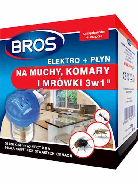 Bros Elektro + płyn 3w1 muchy, komary i mrówki [12]