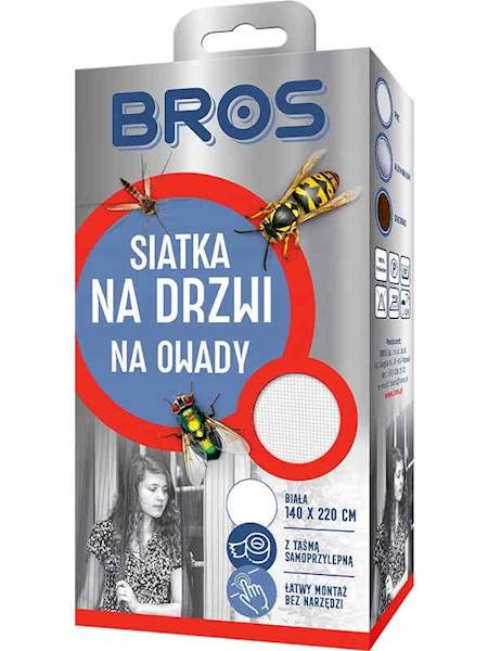 Bros Moskitiera 140x220 cm biała [10]
