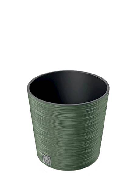 Doniczka Furu round low DFR300 ziemisty zielony