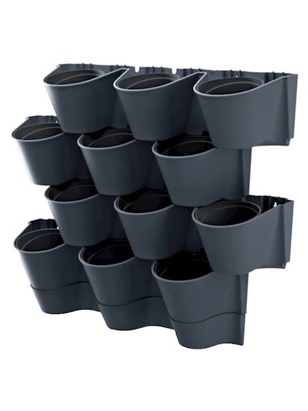 Ogród wertykalny wiszący Cascade Wall IO2W600W, antracyt