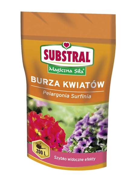 Substral Magiczna siła Burza kwiatów Pelargonia Surfinia 200 g [30]