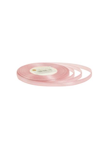 Wstążka satynowa 0,65 cm x 35 y gładka, dirty pink [20]