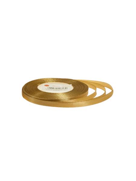 Wstążka satynowa 0,65 cm x 35 y gładka, gold [20]