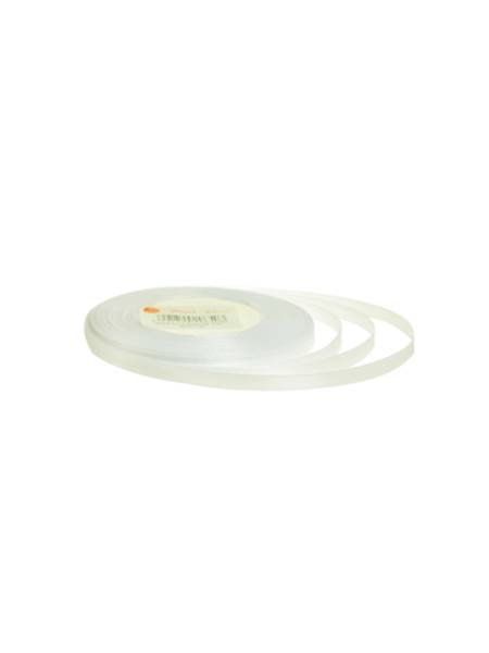 Wstążka satynowa 0,65 cm x 35 y gładka, white [20]