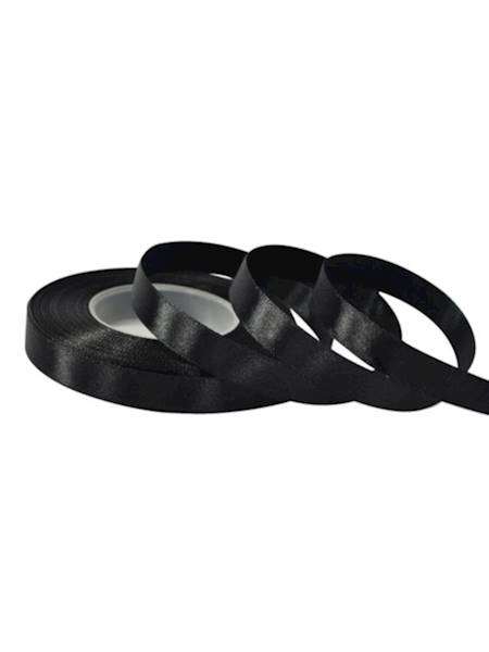 Wstążka satynowa 1,2 cm x 35 y gładka, black [20]