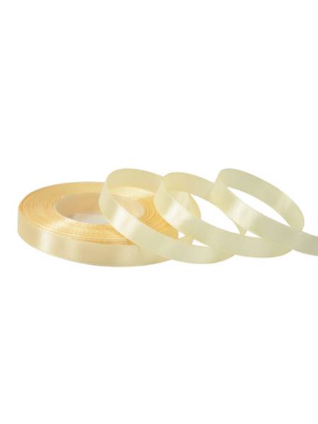 Wstążka satynowa 1,2 cm x 35 y gładka, cream [20]