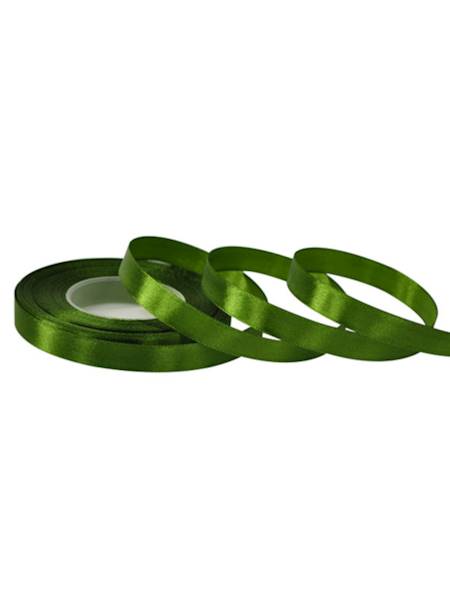 Wstążka satynowa 1,2 cm x 35 y gładka, dark olive green [20]