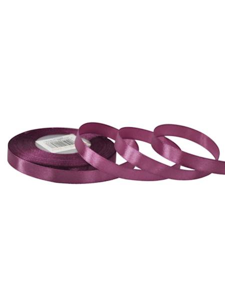 Wstążka satynowa 1,2 cm x 35 y gładka, plum [20]