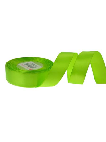 Wstążka satynowa 2,5 cm x 35 y gładka, apple green [10]