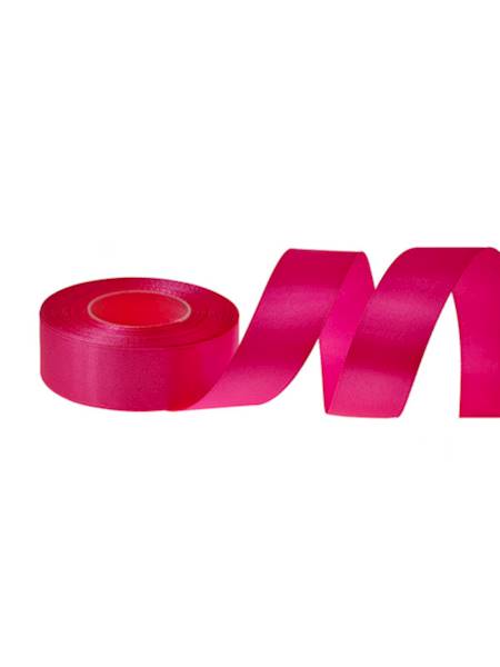 Wstążka satynowa 2,5 cm x 35 y gładka, dark pink [10]
