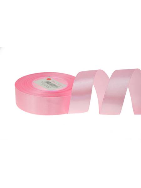 Wstążka satynowa 2,5 cm x 35 y gładka, light pink [10]