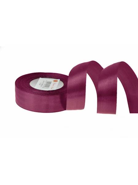 Wstążka satynowa 2,5 cm x 35 y gładka, plum [10]