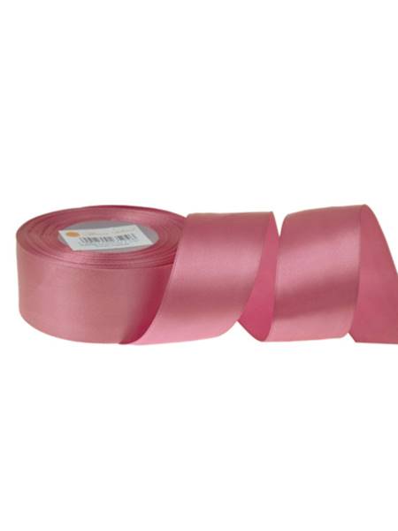 Wstążka satynowa 3,8 cm x 35 y gładka, carmine pink [5]