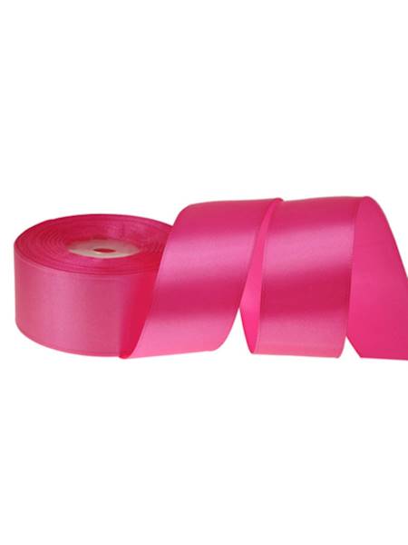 Wstążka satynowa 3,8 cm x 35 y gładka, dark pink [5]