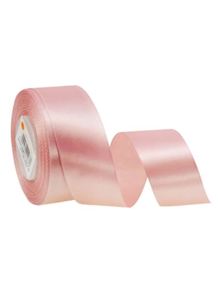 Wstążka satynowa 3,8 cm x 35 y gładka, dirty pink [5]