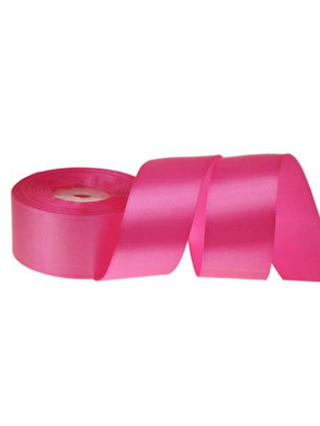 Wstążka satynowa 3,8 cm x 35 y gładka, fuchsia [5]