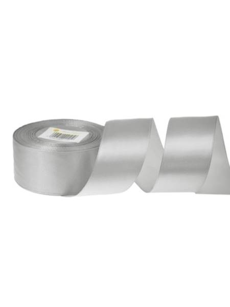 Wstążka satynowa 3,8 cm x 35 y gładka, ice silver [5]