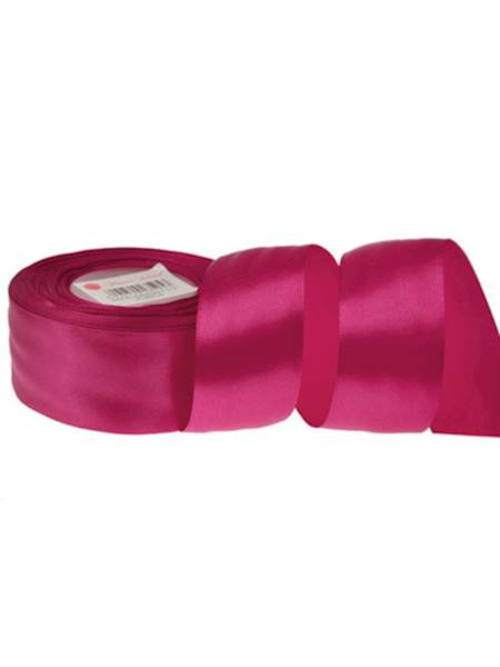 Wstążka satynowa 3,8 cm x 35 y gładka, indian pink [5]