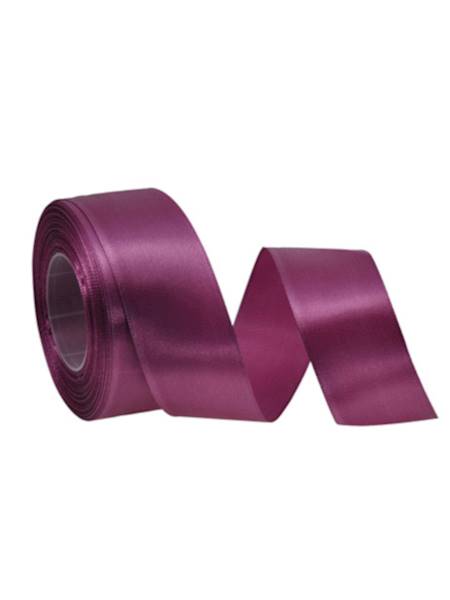 Wstążka satynowa 3,8 cm x 35 y gładka, plum [5]