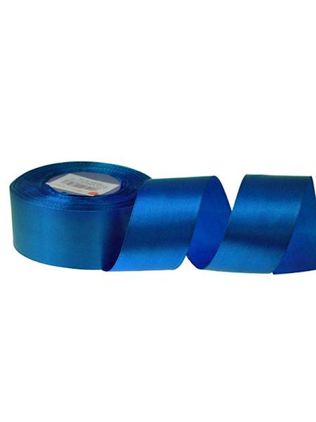 Wstążka satynowa 3,8 cm x 35 y gładka, royal blue [5]