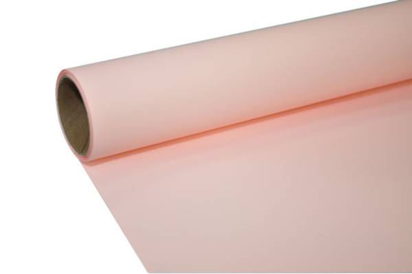 Folia satynowa 50 cm x 9 y gładka, light pink [5]