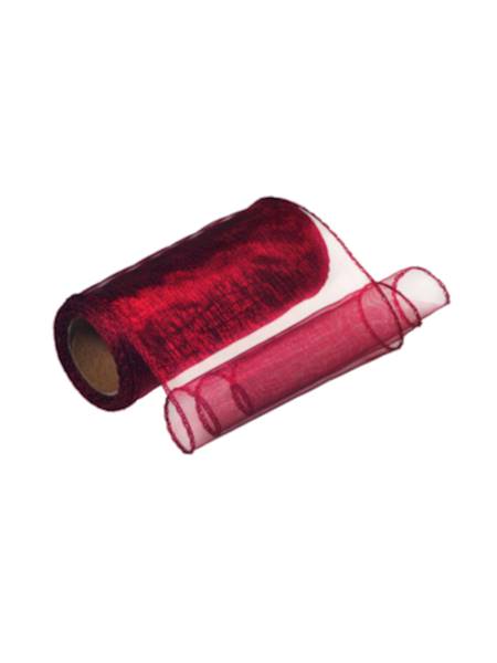 Organza 12 cm x 9 y gładka, burgundy [10]
