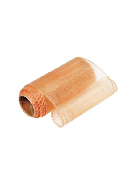 Organza 12 cm x 9 y gładka, deep salmon [10]
