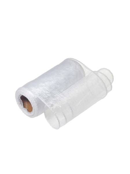 Organza 12 cm x 9 y gładka, white [10]