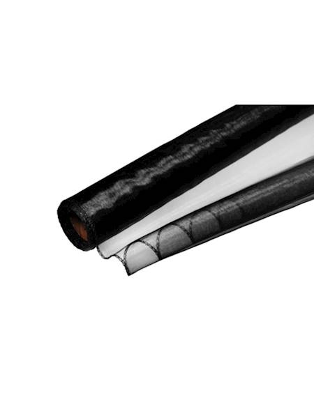 Organza 40 cm x 9 y gładka, black [10]