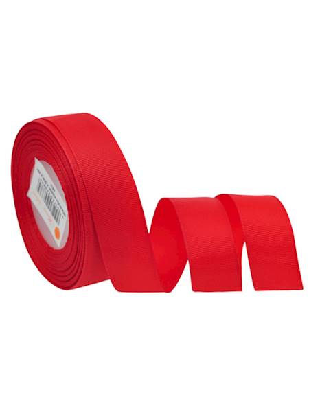Wstążka ryps 2,5 cm x 25 y, red [10]