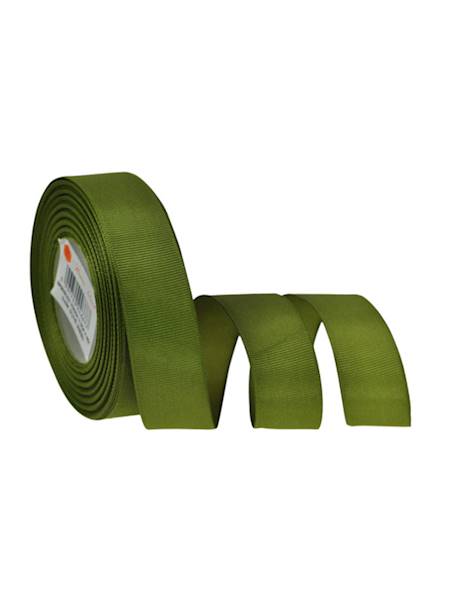 Wstążka ryps 2,5 cm x 25 y, dark olive green [10]