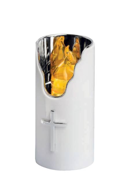 Świeca LED C707 PP 75/150 biały+srebrny+żółty [6]